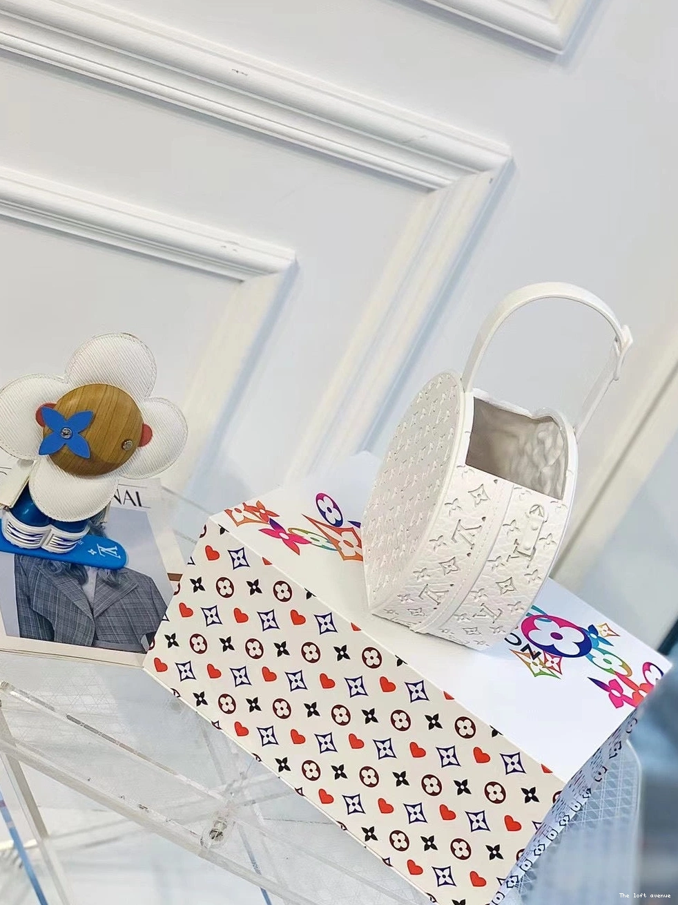 HAT BAG CUSTOM VASE FLOWER 0823